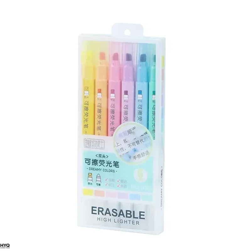 Erasable Pastel Highlighters 6-Pack 6