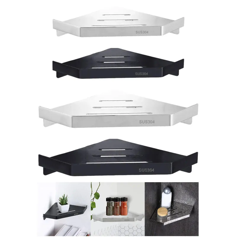 Stainless Steel Corner Shelf 1