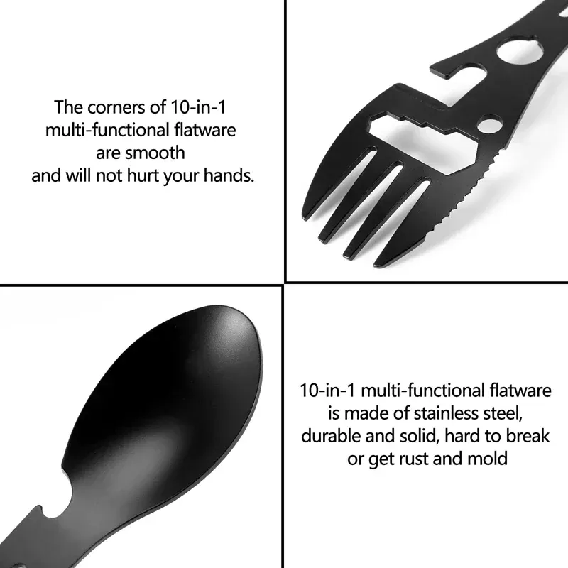 Outdoor Fork & Spoon Camping Tool 4