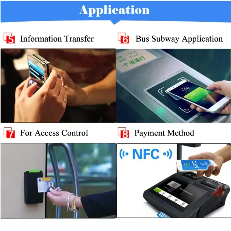 10Pc Anti-Metal NFC Stickers Ntag215 6
