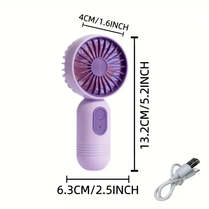 Mini Handheld USB Rechargeable Fan 6