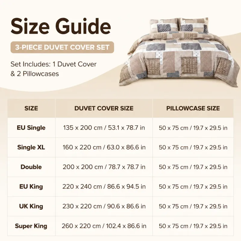 Boho Patchwork Duvet Cover Set 7