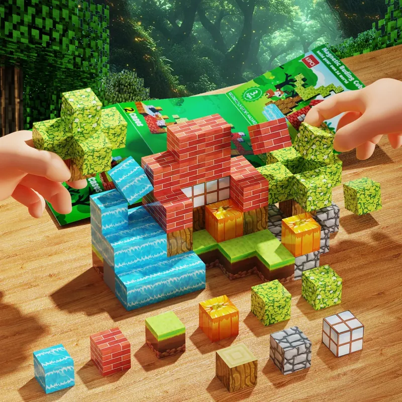 100PCS Magnetic Building Blocks Set 1