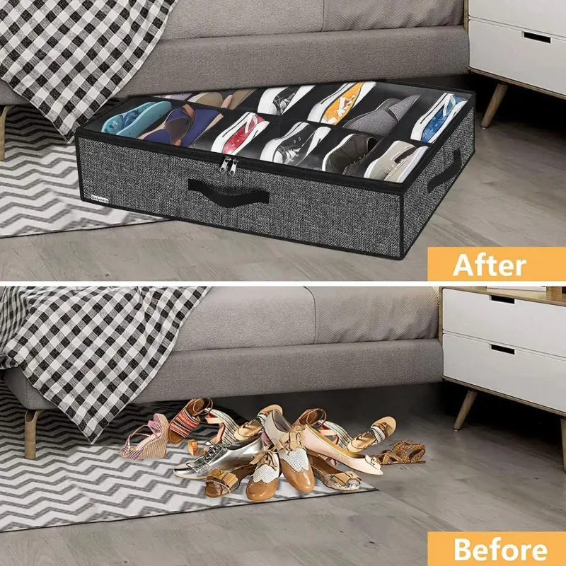Under Bed Shoe Organizer Box 3