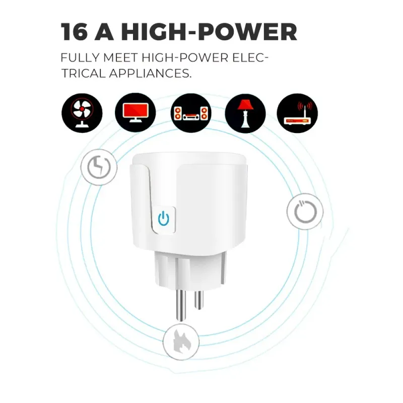 EU 20A WiFi Smart Socket with Power Monitoring 5