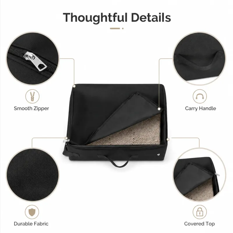 Portable Foldable Cat Litter Box 6