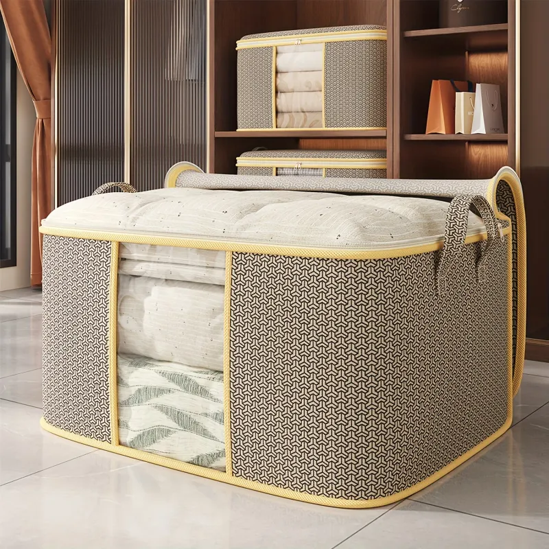 Foldable Fabric Storage Box with Clear Window 6