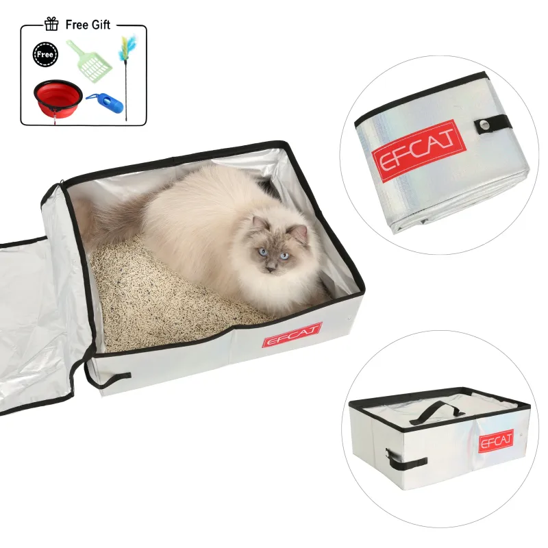 Portable Foldable Cat Litter Box 1
