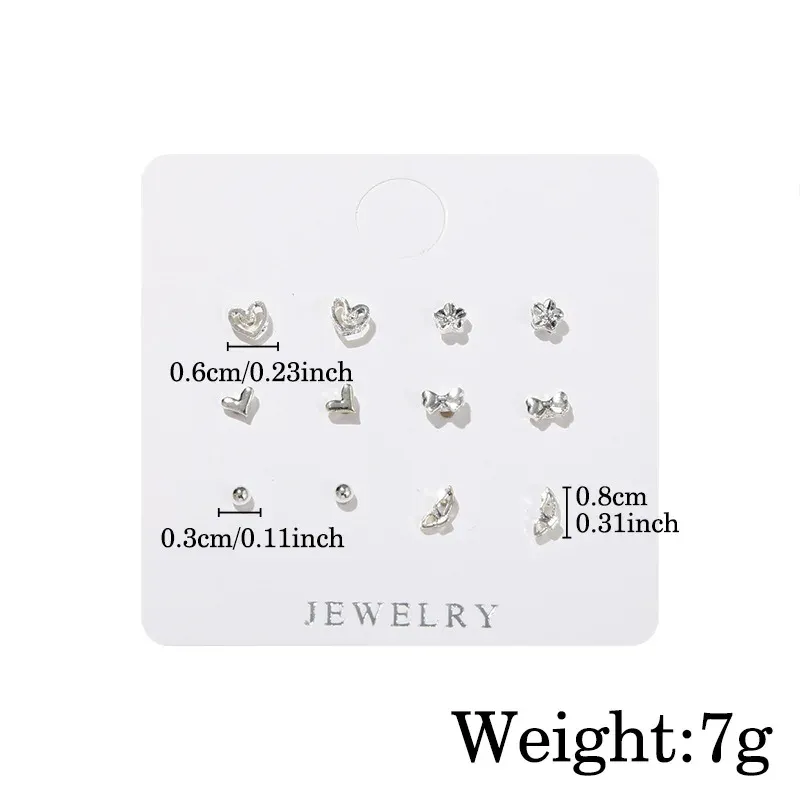 Korean 6-Pack Earring Set 6