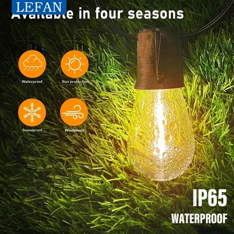 Solar LED Outdoor String Lights 4