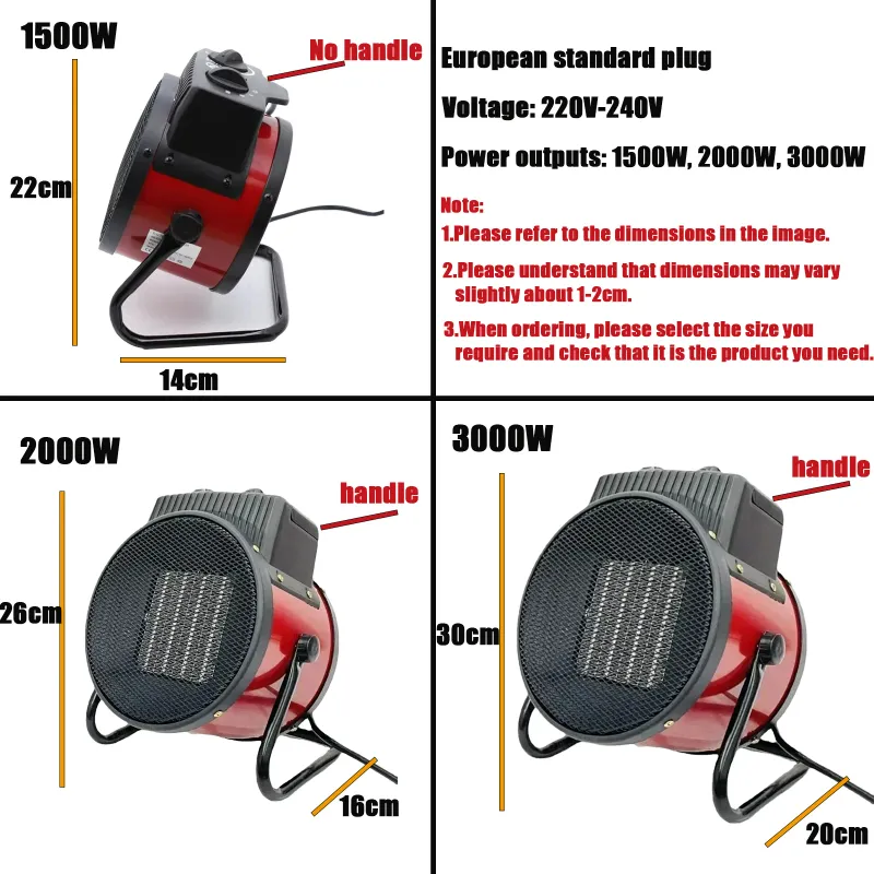 3000W Portable Electric Space Heater 4