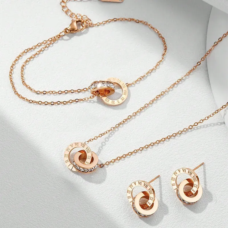 Roman Numerals 3-Piece Jewelry Set 6