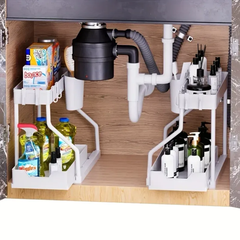 2 Tier Pull Out Under Sink Organizer 3