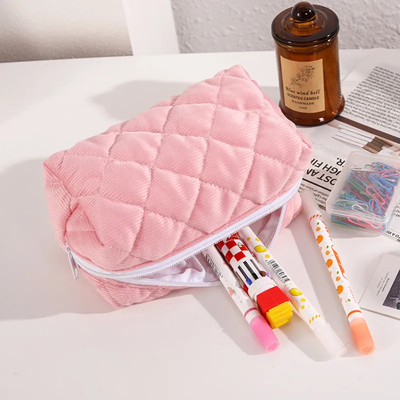 Striped Pencil Case for Girls 4