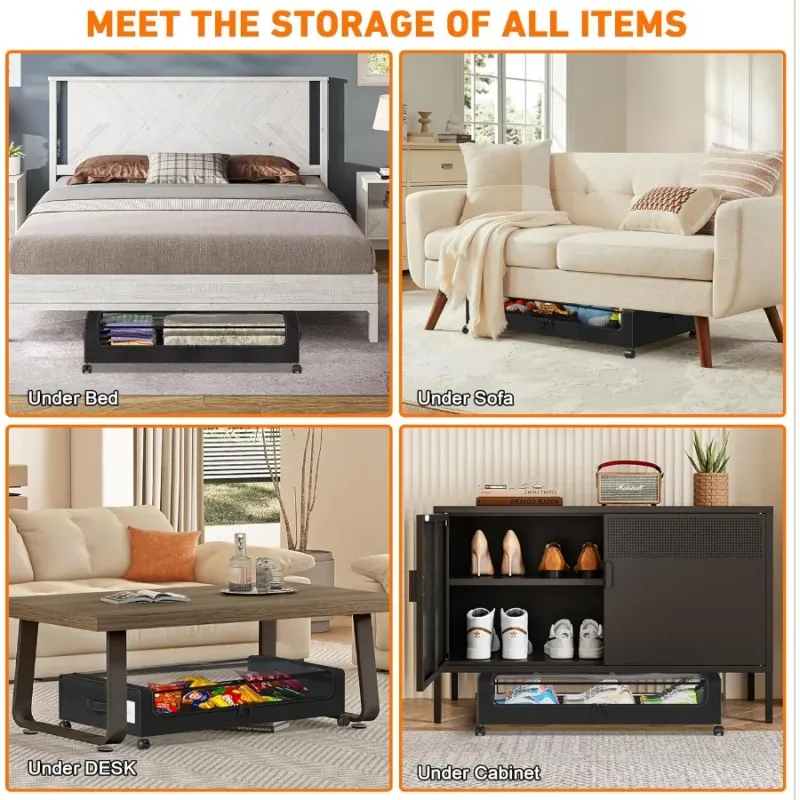 65L Under Bed Storage with Wheels 5