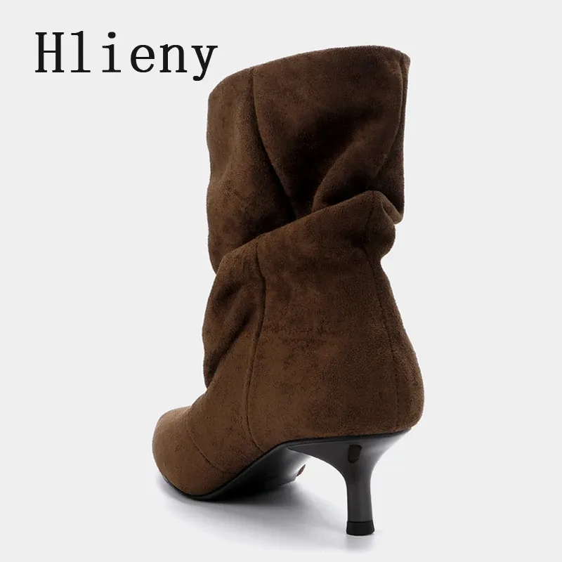 Brown Retro Ankle Boots for Women 4