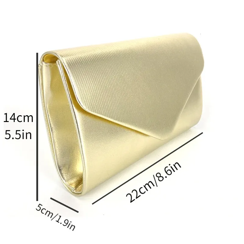 White Leather Envelope Crossbody Bag 6