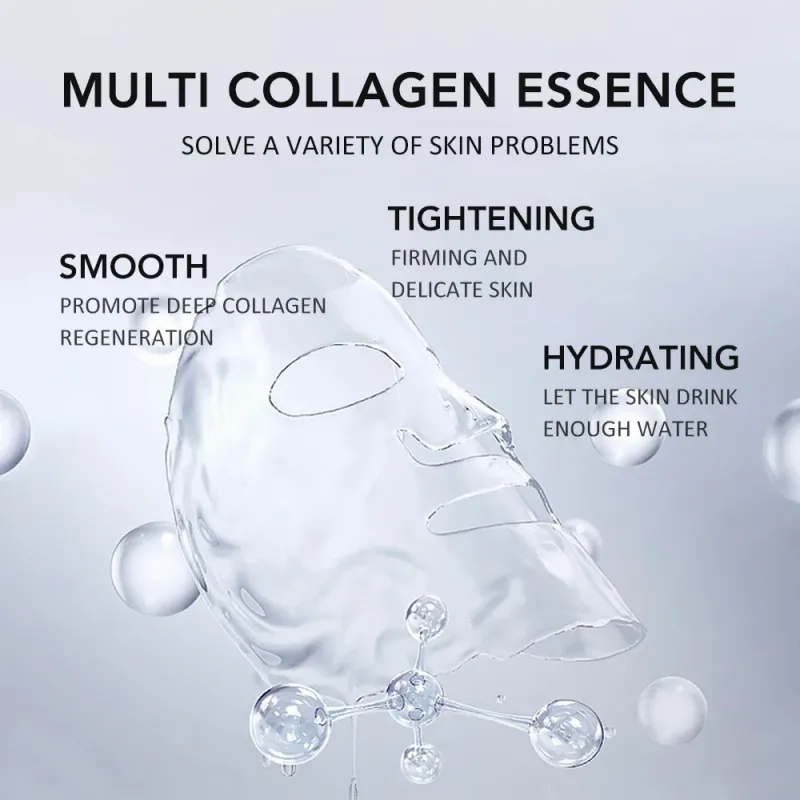 5-Pack Korean Collagen Face Masks 4