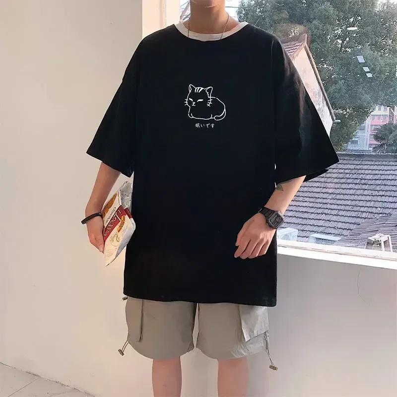 Oversized Cotton Printed T-Shirt 5XL 5