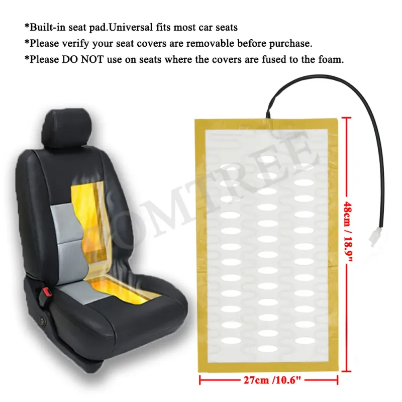 Universal 2-Seat Car Seat Heater Kit 4