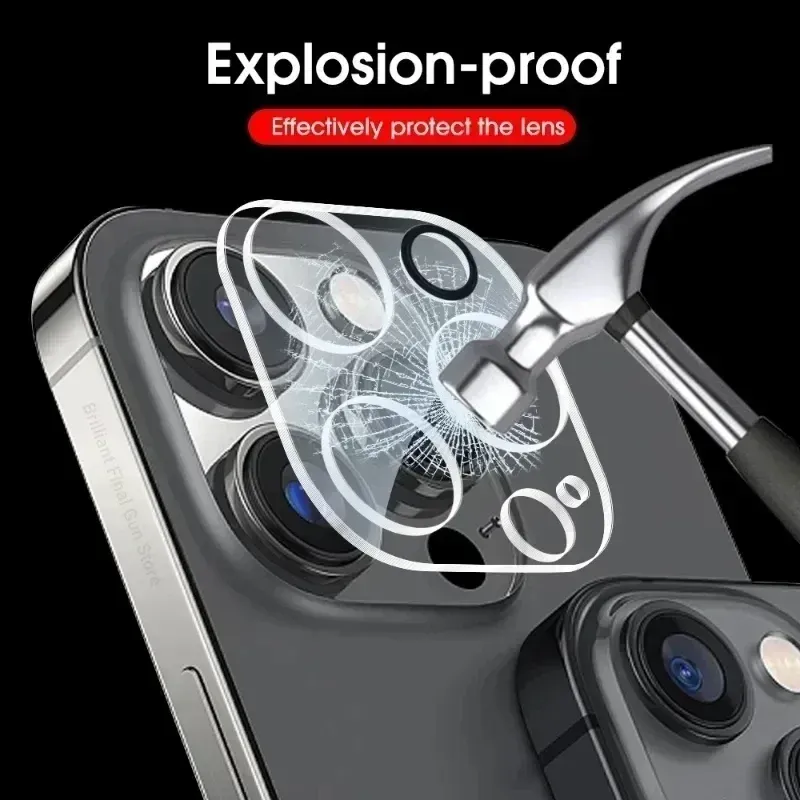 5Pcs iPhone Camera Lens Protector Glass 3