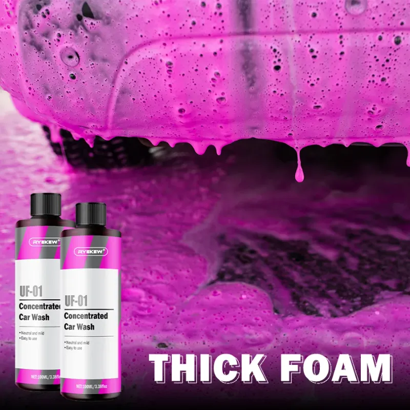 Pink Foaming Car Wash Soap with Wax 4