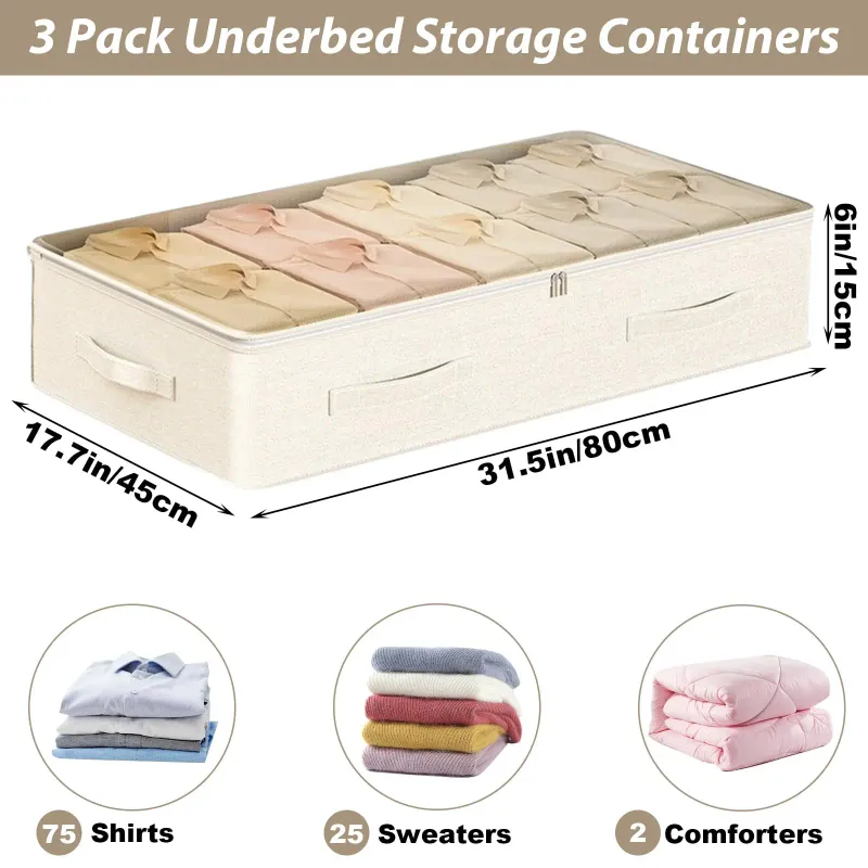 Collapsible Underbed Storage Bins 4