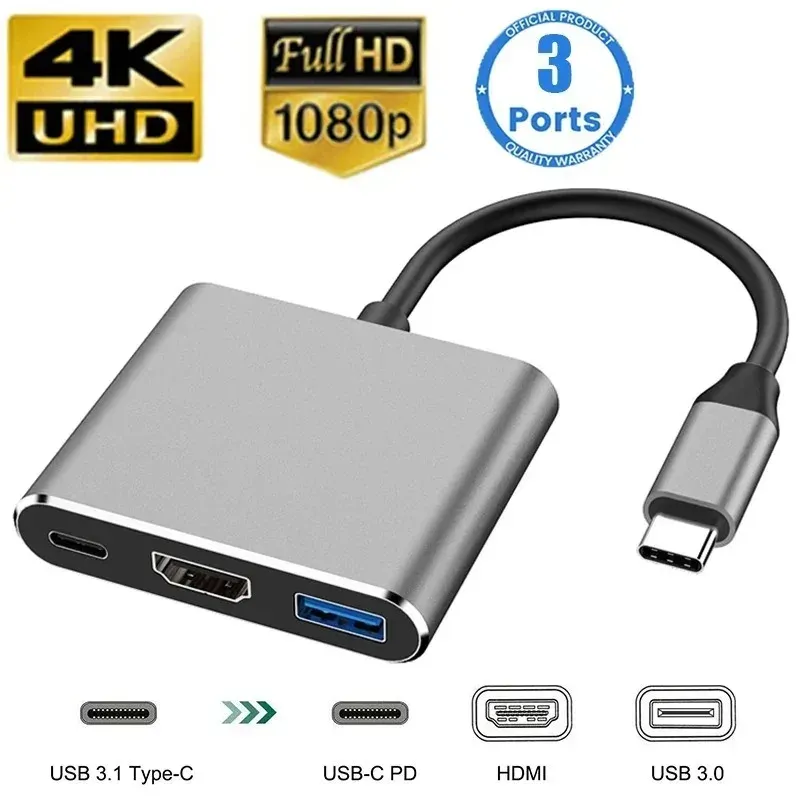 3-in-1 USB C Hub for MacBook Air 3