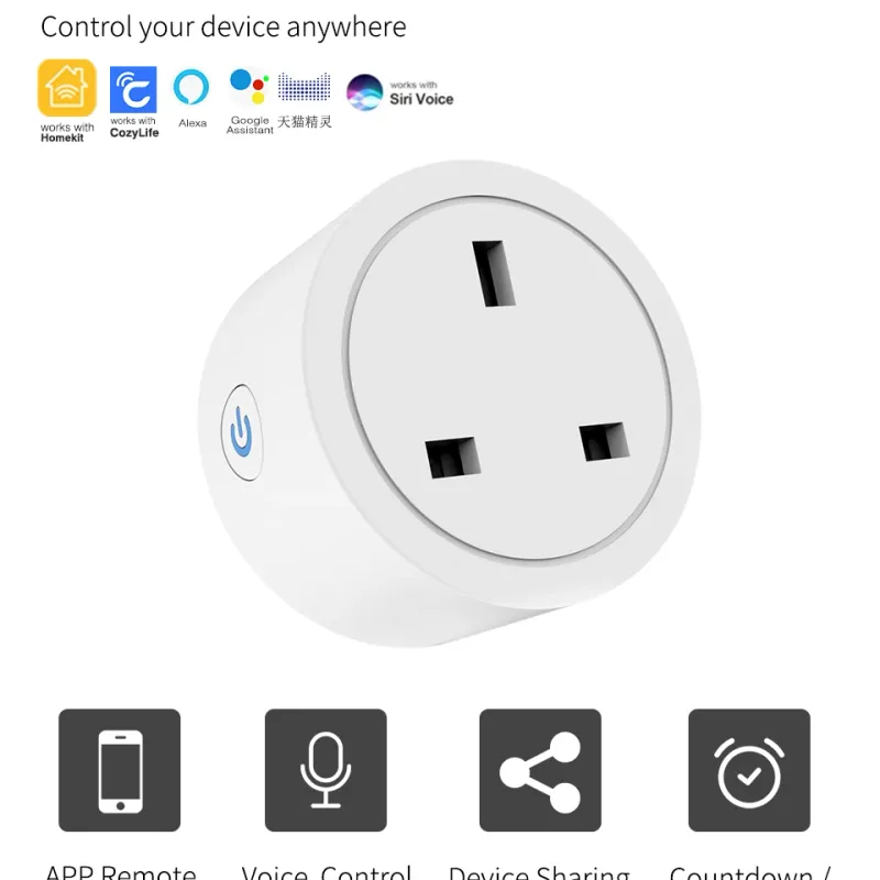 16A UK Smart Plug Mini with Power Monitor 1