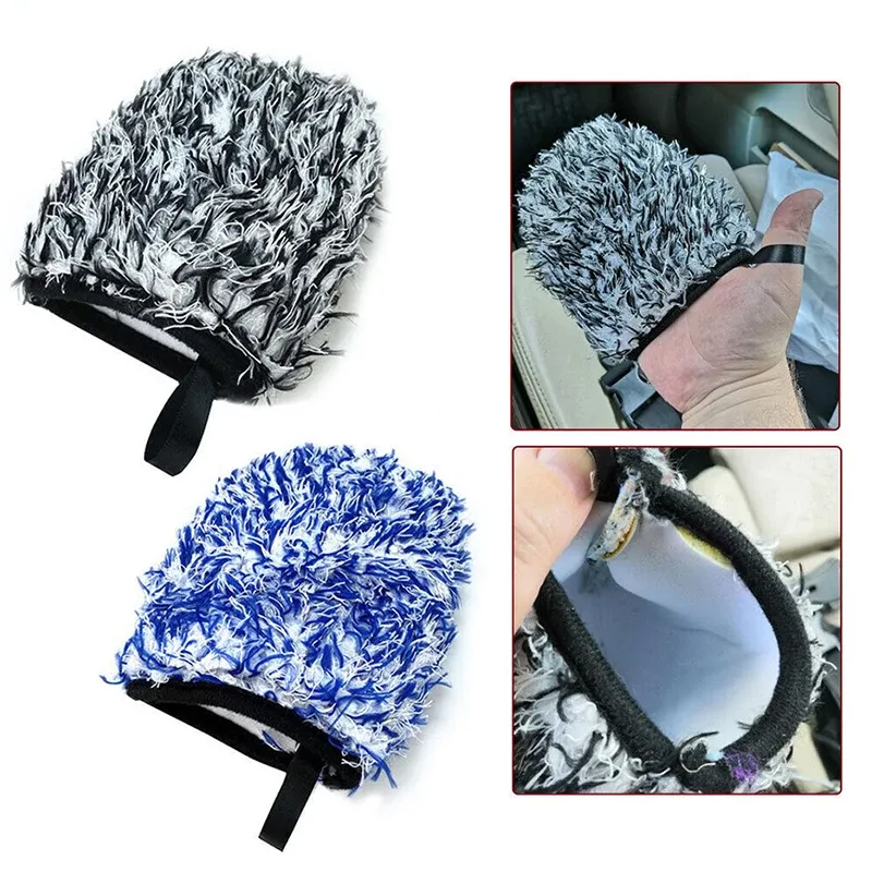 Microfiber Car Wash Glove Mitt 4