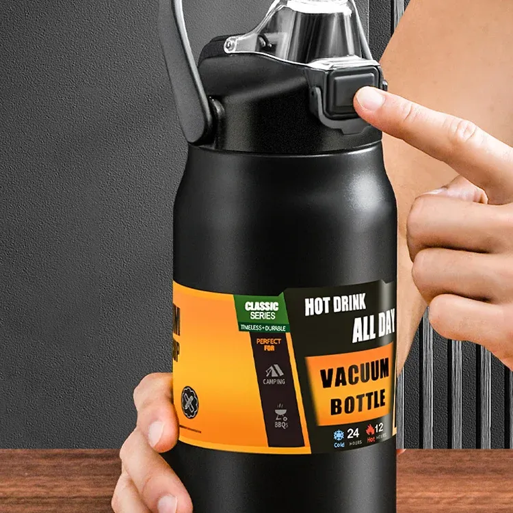Stainless Steel Thermos Tumbler with Straw 1