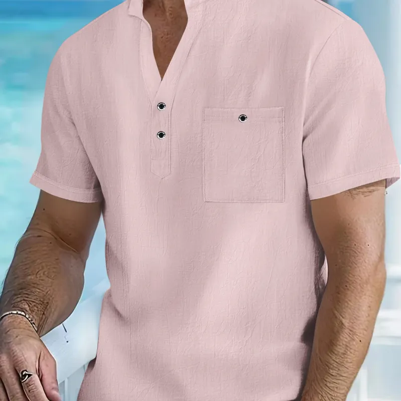 Men's Cotton Linen Casual Shirt 4