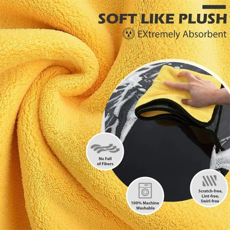 Microfiber Car Cleaning Towels Pack 4