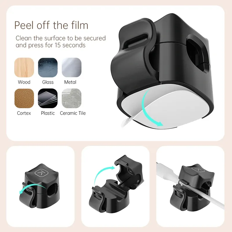 KUULAA Adjustable Cable Clips 6