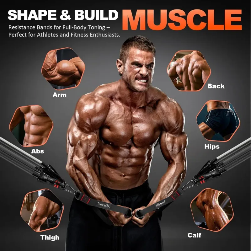 Heavy-Duty Resistance Bands Set 2
