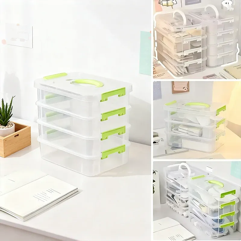 Clear Stackable Storage Box Drawers 3