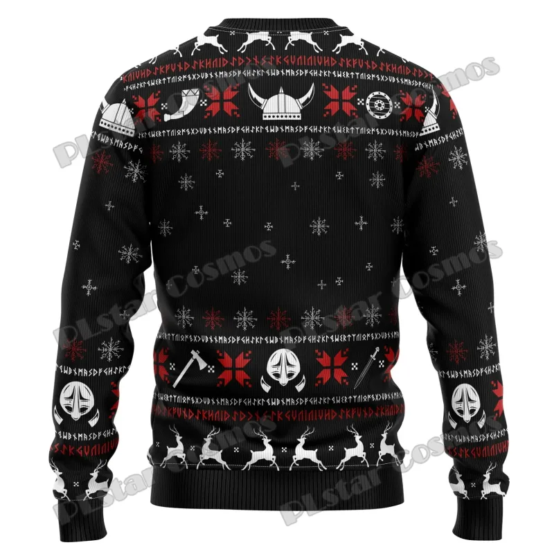 Valhalla Skulls 3D Ugly Christmas Sweater 6