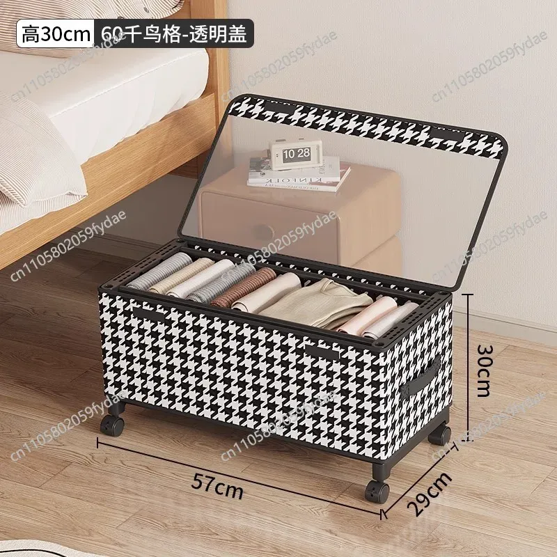 Under-Bed Storage Box, 2-Pack with Wheels 5