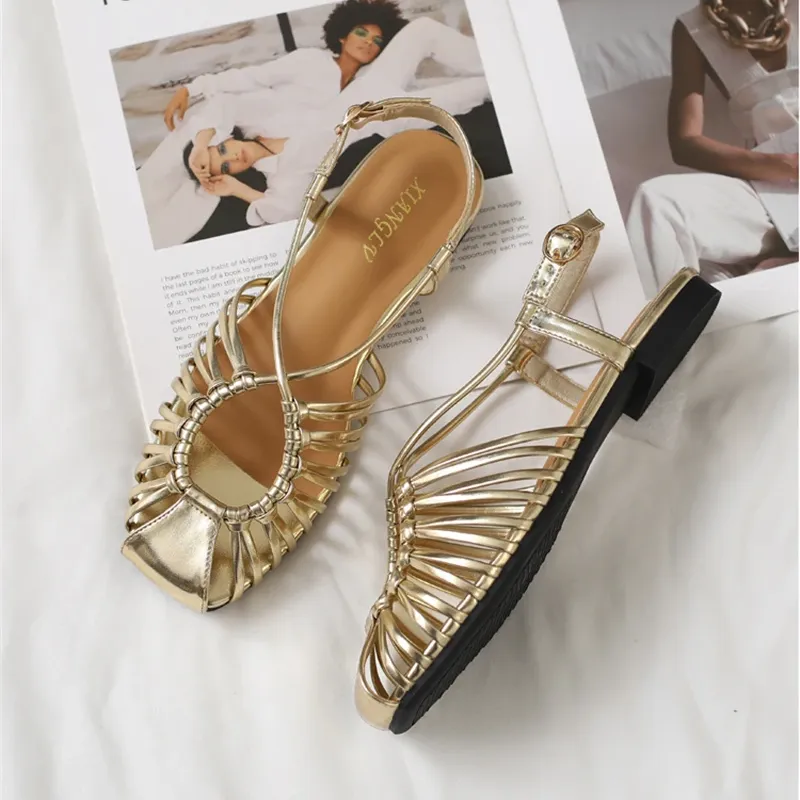 ZAROY Women Flat Roman Sandals 3