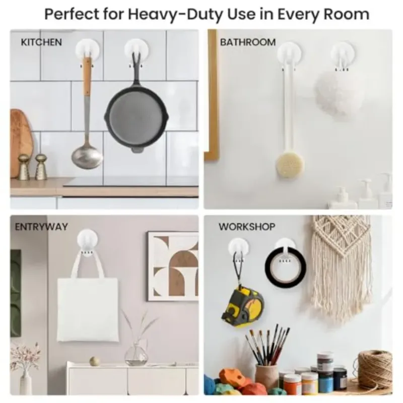 Heavy Duty Removable Wall Hooks 6