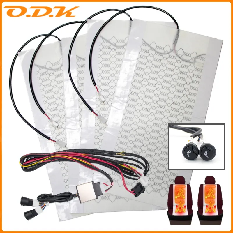 Carbon Fiber Car Seat Heater Kit 1