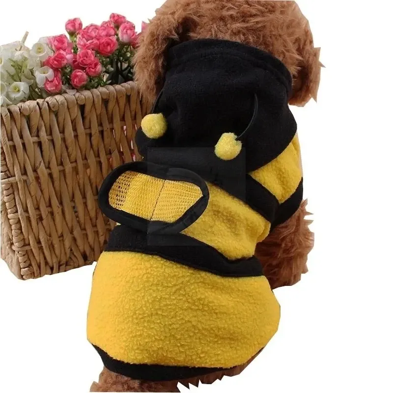 Bee Fleece Pet Hoodie Costume 3