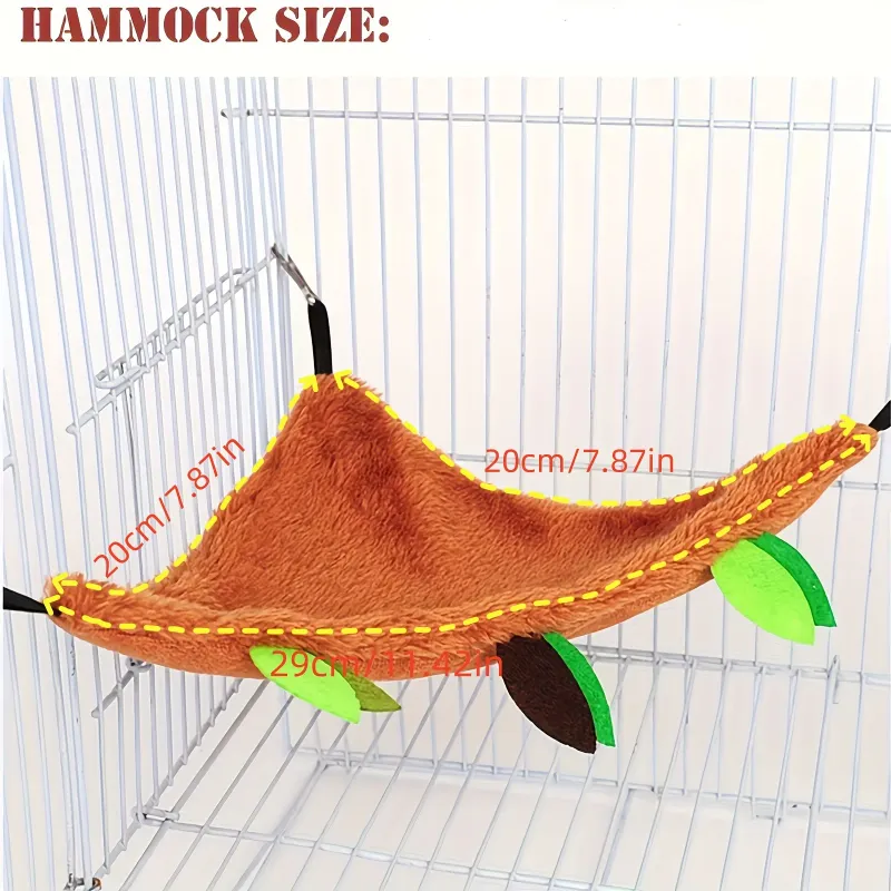5pcs Plush Cotton Hamster Hammock Set 2