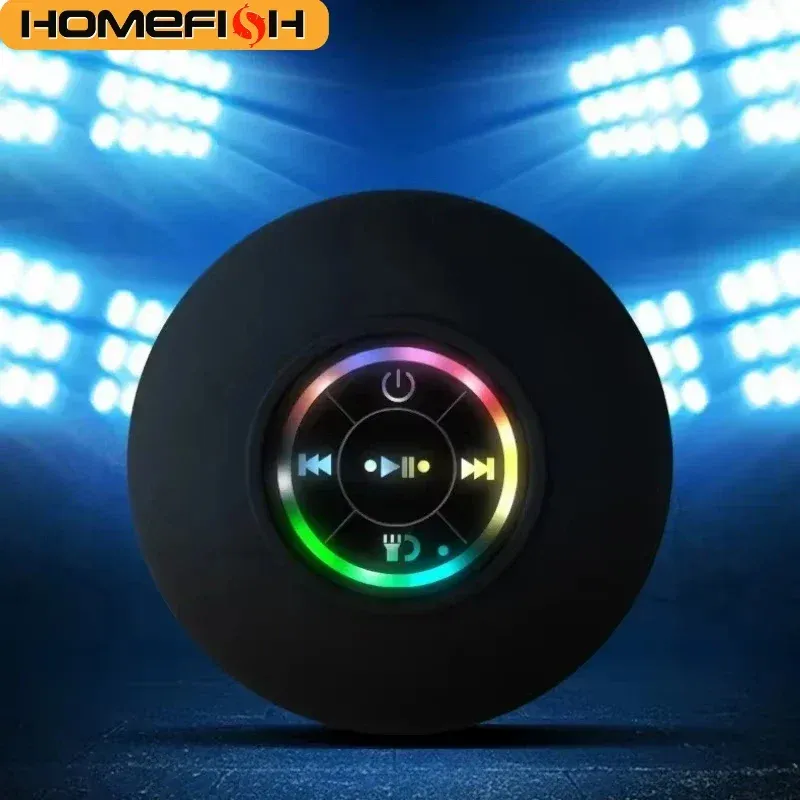 Водонепроницаемый Bluetooth-динамик для души с RGB-подсветкой 2