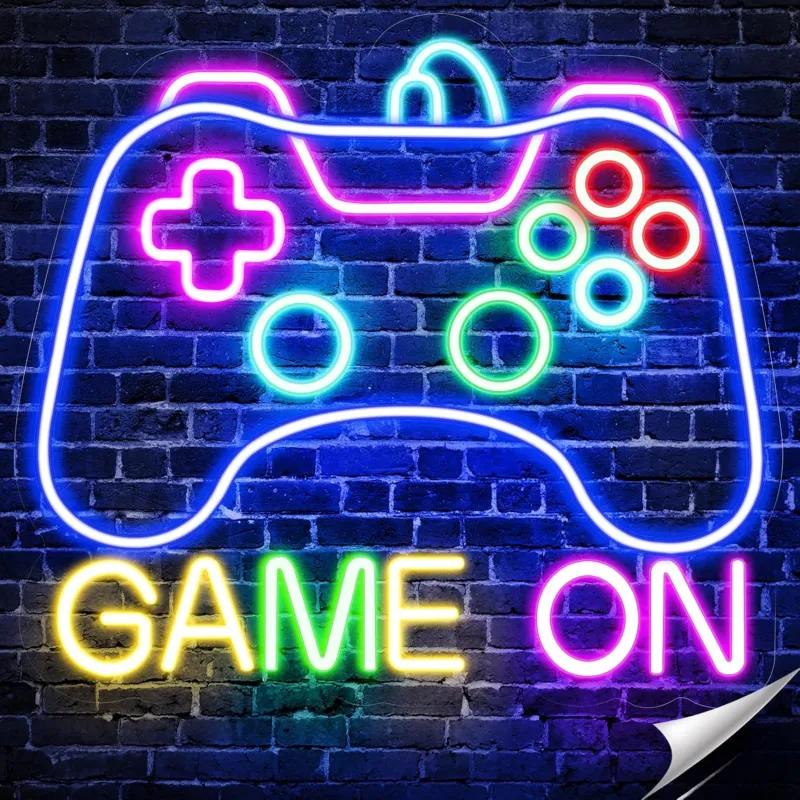 Gamer Neon LED Sign - Game On 1