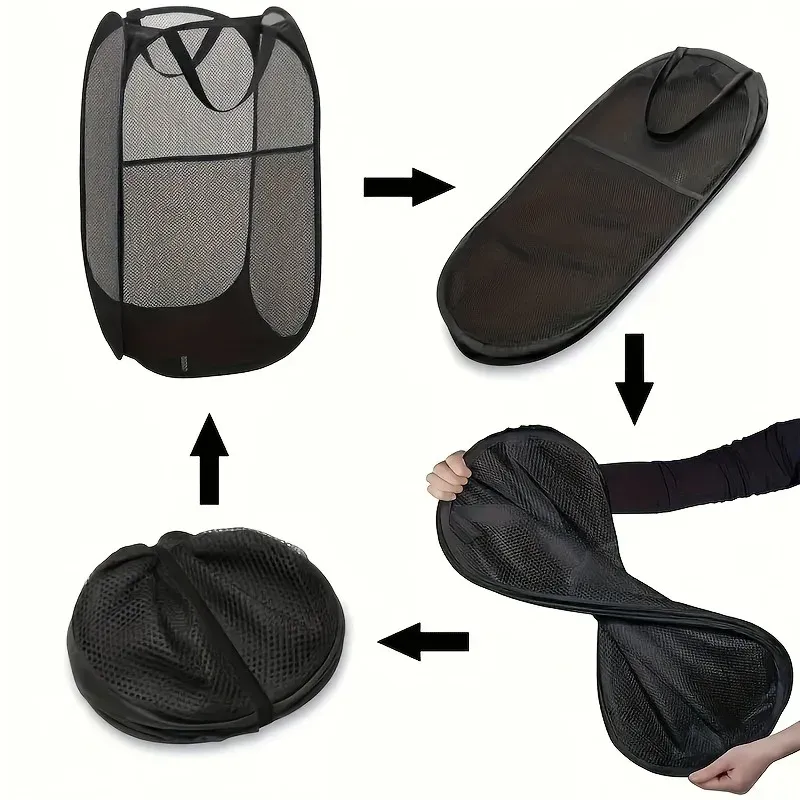 Pop-Up Mesh Laundry Hamper 2