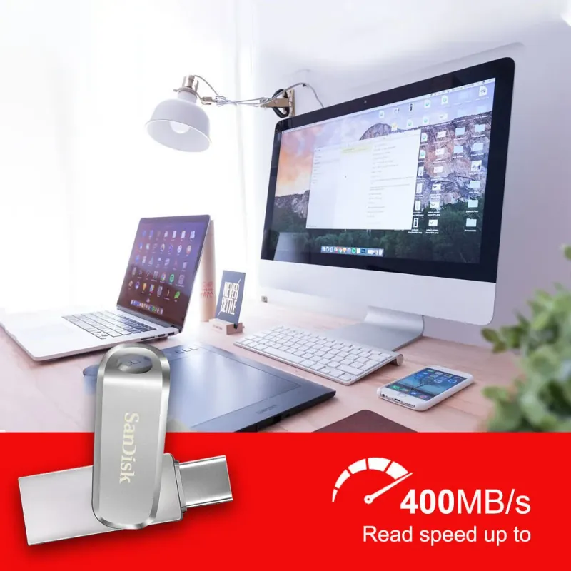 SanDisk Ultra Dual Drive Luxe USB 3.2 Flash Drive 4
