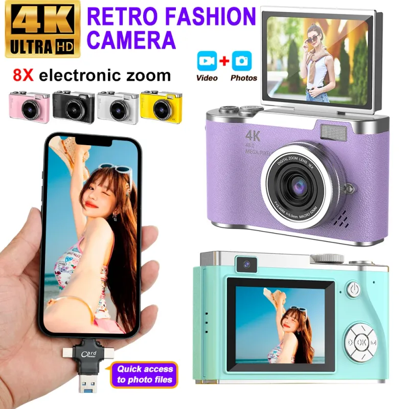 4K 48MP Vlogging Camera with Flip Screen 1