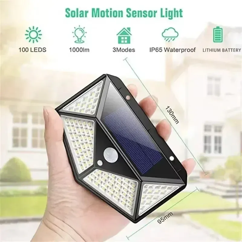 Solar Motion Sensor Wall Light 3