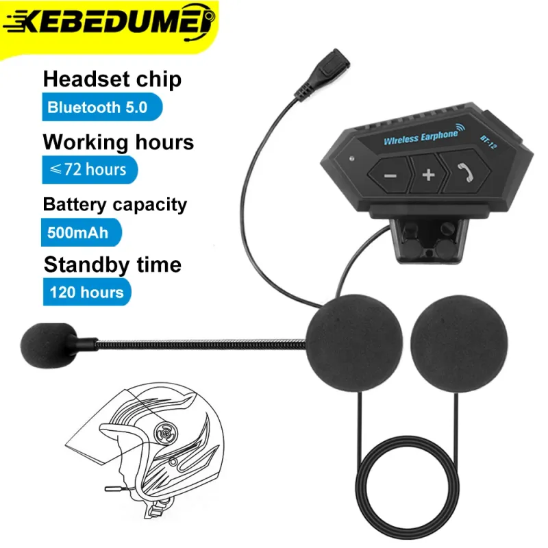 T2 Bluetooth Motorcycle Helmet Headset 1